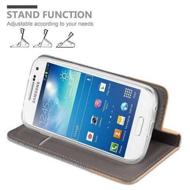 Samsung Galaxy S4 MINI Plånboksfodral Skal (Grå)