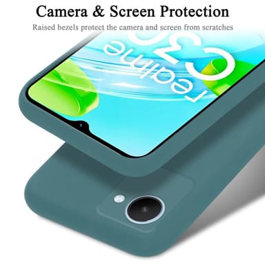 Realme C30 / Narzo 50i PRIME Skal Fodral Case (Grön)