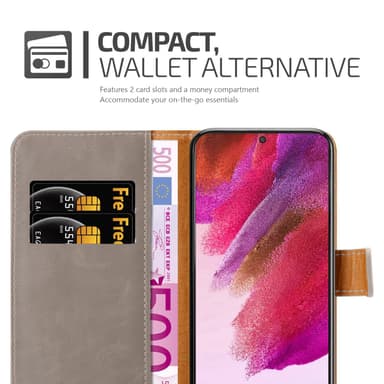 Samsung Galaxy S22 PLUS Plånboksfodral Skal (Brun)