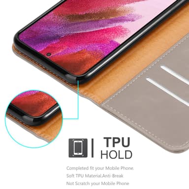 Samsung Galaxy S22 PLUS Plånboksfodral Skal (Brun)