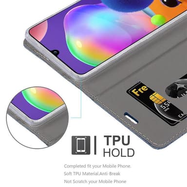 Samsung Galaxy A31 Plånboksfodral Skal (Blå)