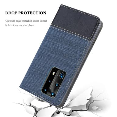 Huawei P40 PRO / P40 PRO+ Plånboksfodral Skal (Blå)