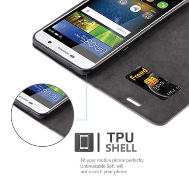 Huawei Y5 2017 / Y6 2017 Skal Fodral Case (Brun)