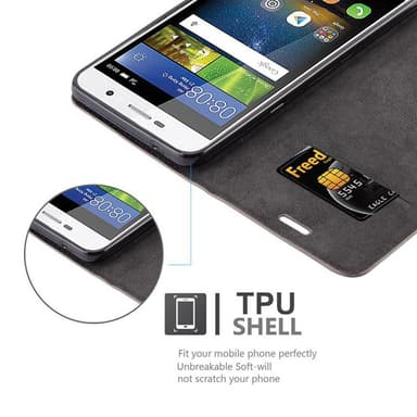 Huawei Y5 2017 / Y6 2017 Skal Fodral Case (Brun)