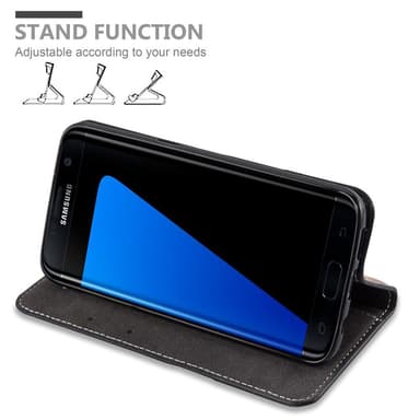 Samsung Galaxy S7 EDGE Skal Fodral Case (Svart)