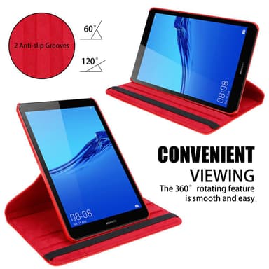 Skal Huawei MediaPad M5 8 (8.4 tum) Fodral Case (Röd)