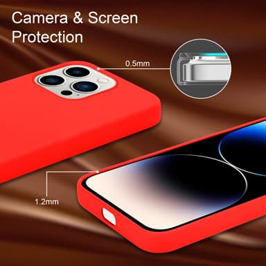 iPhone 14 PRO MAX Skal Fodral Case (Röd)