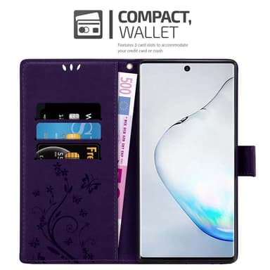 Samsung Galaxy NOTE 10 Plånboksfodral Skal (Lila)
