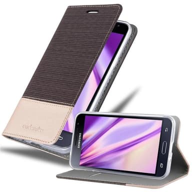 Samsung Galaxy J3 2016 Plånboksfodral Skal (Grå)