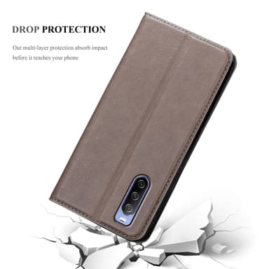 Sony Xperia 10 III Skal Fodral Case (Brun)