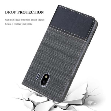 Samsung Galaxy J4 2018 Plånboksfodral Skal (Grå)