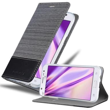 Samsung Galaxy J5 2015 Plånboksfodral Skal (Grå)