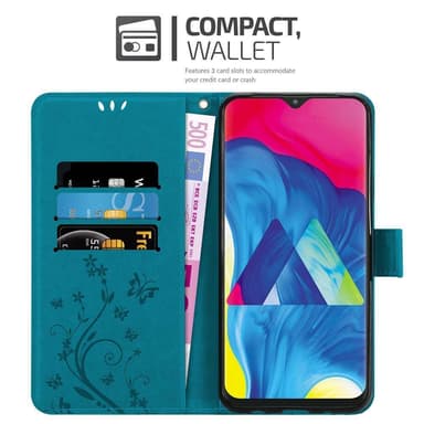Samsung Galaxy A10 / M10 Plånboksfodral Skal (Blå)
