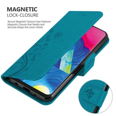 Samsung Galaxy A10 / M10 Plånboksfodral Skal (Blå)