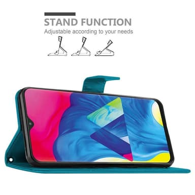 Samsung Galaxy A10 / M10 Plånboksfodral Skal (Blå)