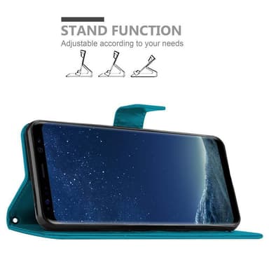 Samsung Galaxy S8 Plånboksfodral Skal (Blå)
