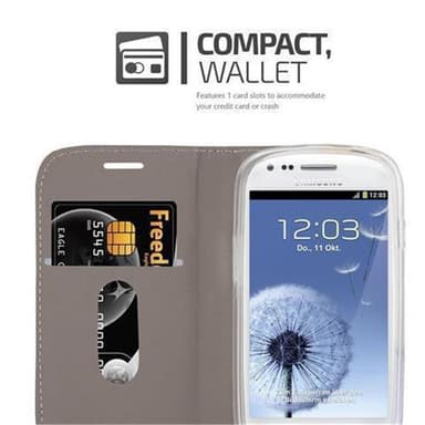 Samsung Galaxy S3 MINI Plånboksfodral Skal (Grå)