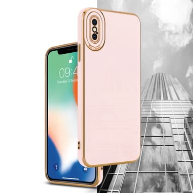 iPhone X / XS Skal Fodral Case (Rosa)