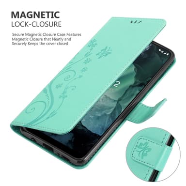 Nokia G11 / G21 Plånboksfodral Skal (Turkos)