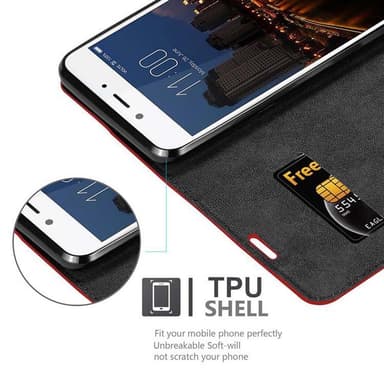 ZTE Nubia N2 Skal Fodral Case (Röd)