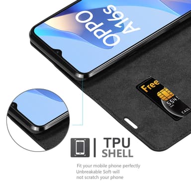 Oppo A16s / A54s Skal Fodral Case (Svart)