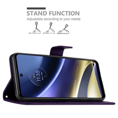 Motorola MOTO G51 5G Plånboksfodral Skal (Lila)