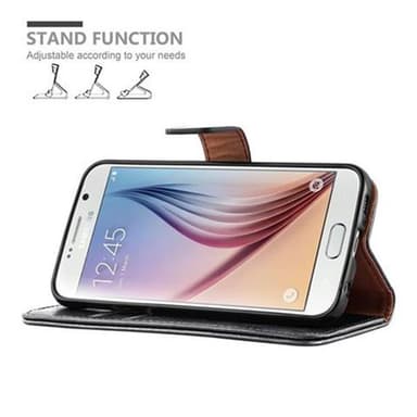 Samsung Galaxy S6 Plånboksfodral Skal (Svart)