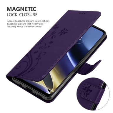 Motorola MOTO G51 5G Plånboksfodral Skal (Lila)
