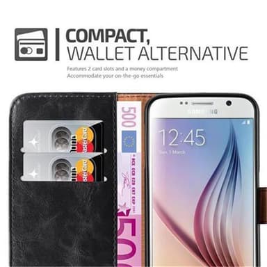 Samsung Galaxy S6 Plånboksfodral Skal (Svart)