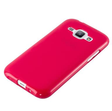 Samsung Galaxy J1 2015 Skal Fodral Case (Röd)