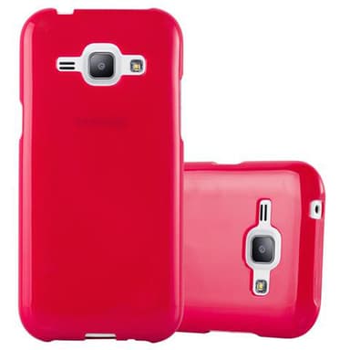 Samsung Galaxy J1 2015 Skal Fodral Case (Röd)