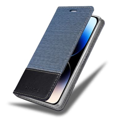 iPhone 14 PRO Plånboksfodral Skal (Blå)