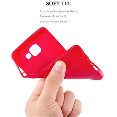 Samsung Galaxy J1 2015 Skal Fodral Case (Röd)