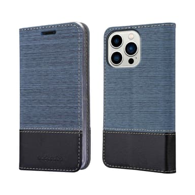 iPhone 14 PRO Plånboksfodral Skal (Blå)