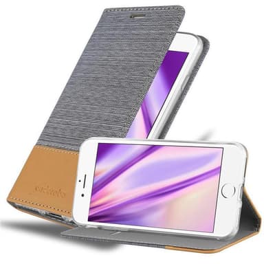 iPhone 6 PLUS / 6S PLUS Plånboksfodral Skal (Grå)