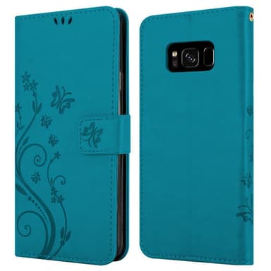Samsung Galaxy S8 Plånboksfodral Skal (Blå)