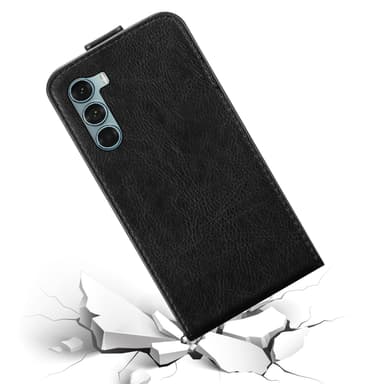 Motorola MOTO G200 5G Flipfodral Skal (Svart)