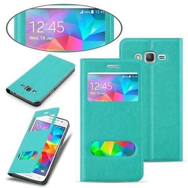 Samsung Galaxy GRAND PRIME Plånboksfodral Skal (Turkos)