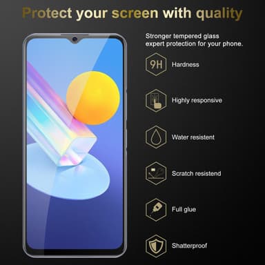 Vivo Y52 5G / Y72 5G 3x Skyddsglas Skyddsfilm
