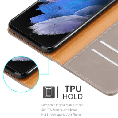 Samsung Galaxy S22 ULTRA Plånboksfodral Skal (Brun)