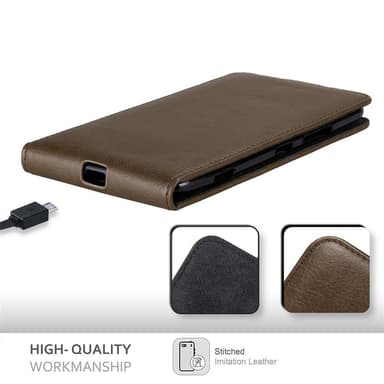 Nokia Lumia 1320 Flipfodral Skal (Brun)