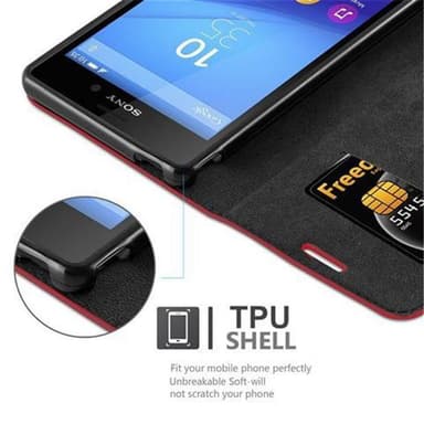 Sony Xperia M4 AQUA Skal Fodral Case (Röd)