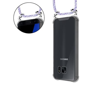 Skal Samsung Galaxy S7 Fodral Kedja (Lila)