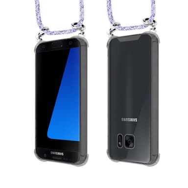 Skal Samsung Galaxy S7 Fodral Kedja (Lila)
