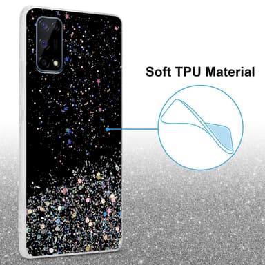 Realme 7 4G Skal Fodral Case (Svart)