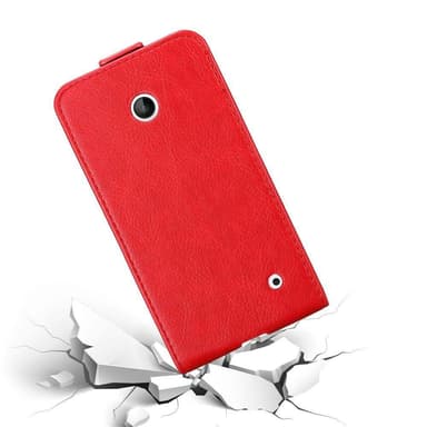 Nokia Lumia 630 / 635 Flipfodral Skal (Röd)