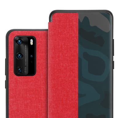 Huawei P40 PRO / P40 PRO+ Plånboksfodral Skal (Röd)
