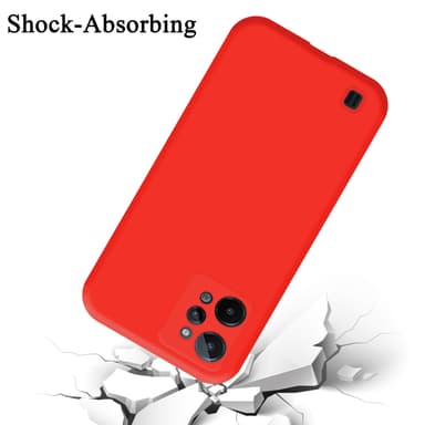 Realme C31 Skal Fodral Case (Röd)