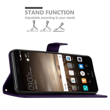 Huawei MATE 9 Plånboksfodral Skal (Lila)