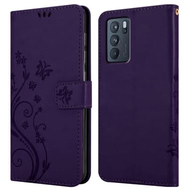 Oppo Reno6 PRO 5G Plånboksfodral Skal (Lila)